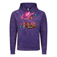 Cloud Purple pink cowgirl hat and roses Vintage Hoodie - AdoDesignShop