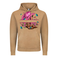 Vintage Camel pink cowgirl hat and roses Vintage Hoodie - AdoDesignShop