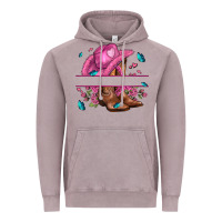 Vintage Zinc pink cowgirl hat and roses Vintage Hoodie - AdoDesignShop