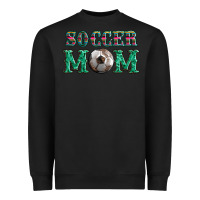 Black soccer mom with leopard ball and serape leopard Heavyweight Sweatshirt - Artiststas