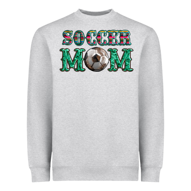 Soccer Mom With Leopard Ball And Serape Leopard Heavyweight Sweatshirt by Artiststas | Teevron