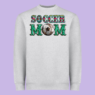 Soccer Mom With Leopard Ball And Serape Leopard Heavyweight Sweatshirt Designed By Artiststas