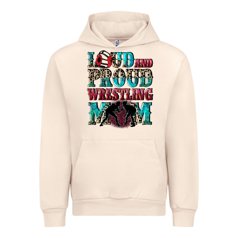 Loud And Proud Wrestling Mom Mother's Day Urban Hoodie by CowGirlArtShop | Teevron