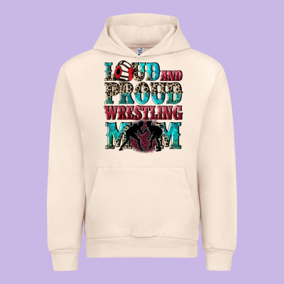 Loud And Proud Wrestling Mom Mother's Day Urban Hoodie Designed By Cowgirlartshop