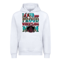 White Loud and proud wrestling Mom Mother's Day Urban Hoodie - CowGirlArtShop