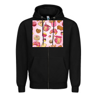 Black mexican pan dulce Zipper Hoodie - MaliasSmallBusiness