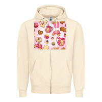 Sandshell mexican pan dulce Zipper Hoodie - MaliasSmallBusiness