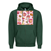 Sports Green mexican pan dulce Zipper Hoodie - MaliasSmallBusiness