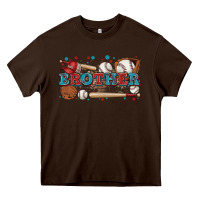 Chocolate Brown brother baseball Heavy Core Tee - Zillion Design Studio