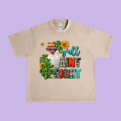 Y'all Aint Right Urban Heavy Tee Designed By Adodesignshop