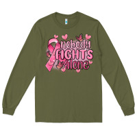Nobody Fights Alone Cancer Long Sleeve Tee | Teevron