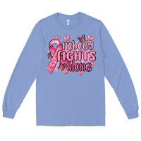 Colony Blue nobody fights alone cancer Long Sleeve Tee - MaliasSmallBusiness