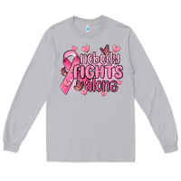 Moon Dust nobody fights alone cancer Long Sleeve Tee - MaliasSmallBusiness