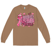 Toasted Coconut nobody fights alone cancer Long Sleeve Tee - MaliasSmallBusiness