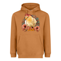 Meerkat Chick with Flowers Leopard Background Heavyweight Hoodie - Bettercallsaul