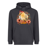 Smoke Chick with Flowers Leopard Background Heavyweight Hoodie - Bettercallsaul