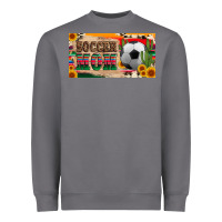 Storm soccer mom with ball and sunflower cactus serape licanse plate Heavyweight Sweatshirt - Artiststas