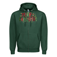 Sports Green merry christmas Zipper Hoodie - MaliasSmallBusiness