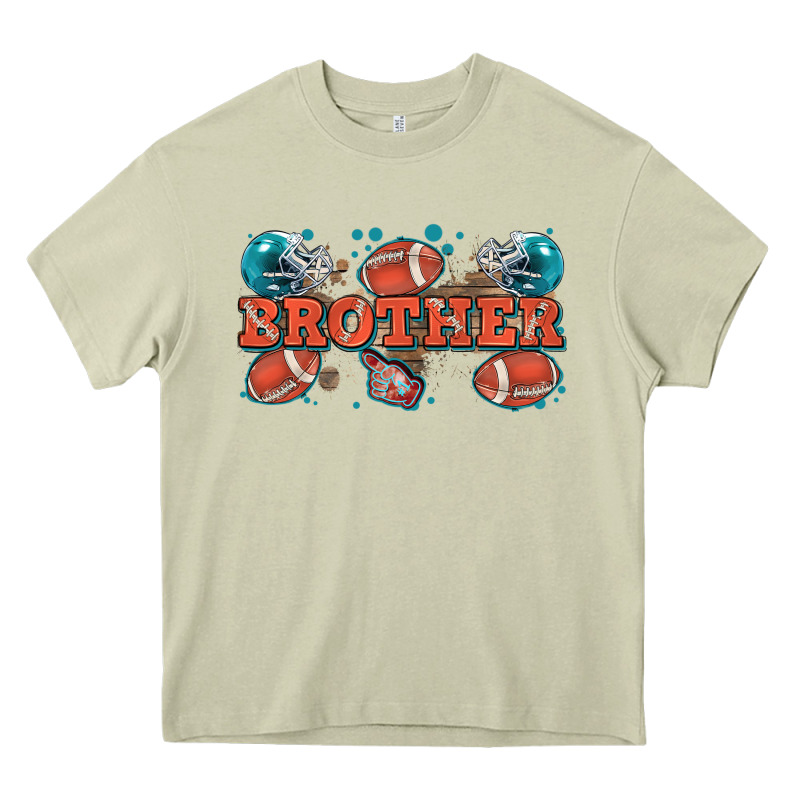 Brother American Football Heavy Core Tee by Zillion Design Studio | Teevron