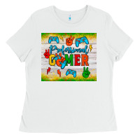 White professional gamer Ladies Tee - JahusDesignShop
