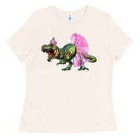 Bone Balerina T-Rex Dinosaur With Tutu Ladies Tee - RanaPortraitStore