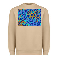 Leopard Background Turquoise And Gold 3200x2400 Heavyweight Sweatshirt | Teevron