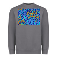 Storm leopard background turquoise and gold 3200x2400 Heavyweight Sweatshirt - AdoDesignShop