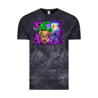 Cloud Black highland cow halloween Vintage Tee - JahusDesignShop