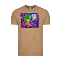 Vintage Coffee highland cow halloween Vintage Tee - JahusDesignShop