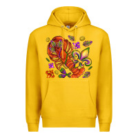 Lemon Crawfish and fleur de lis Premium Hoodie - NancyCooperArtShop