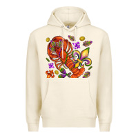 Tofu Crawfish and fleur de lis Premium Hoodie - NancyCooperArtShop