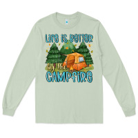 Matcha life is better by the camp fire Long Sleeve Tee - MaliasSmallBusiness