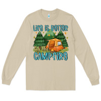 Mushroom life is better by the camp fire Long Sleeve Tee - MaliasSmallBusiness