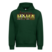 Forest Green American Mama  Mother's Day Urban Hoodie - CowGirlArtShop