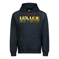 Navy American Mama  Mother's Day Urban Hoodie - CowGirlArtShop