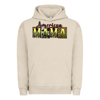 Pigment French Oak American Mama  Mother's Day Urban Hoodie - CowGirlArtShop