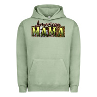 Pigment Oil Green American Mama  Mother's Day Urban Hoodie - CowGirlArtShop