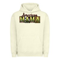 Pigment Pistachio American Mama  Mother's Day Urban Hoodie - CowGirlArtShop