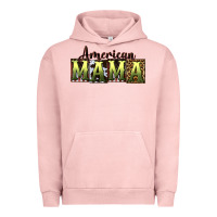 Pigment Salmon American Mama  Mother's Day Urban Hoodie - CowGirlArtShop