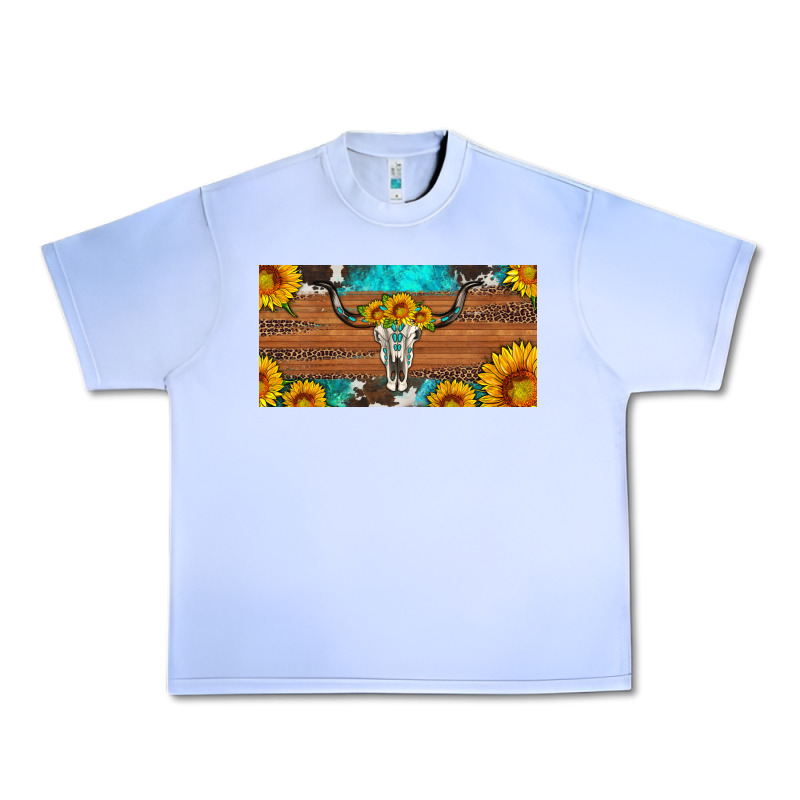 Longhorn Bull Skull License Plate Urban Heavy Tee by Artiststas | Teevron