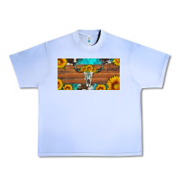 Grape Ice longhorn bull skull license plate Urban Heavy Tee - Artiststas