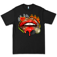Black race lips Premium Tee - AdoDesignShop