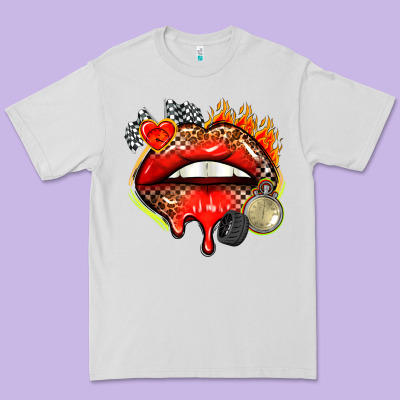 Race Lips Premium Tee Designed By Adodesignshop