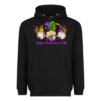Black happy mardi gras y'all gnomes Heavyweight Hoodie - RanaPortraitStore