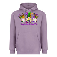Lavender happy mardi gras y'all gnomes Heavyweight Hoodie - RanaPortraitStore