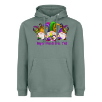 Sage happy mardi gras y'all gnomes Heavyweight Hoodie - RanaPortraitStore