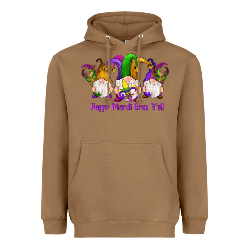 Happy Mardi Gras Y'all Gnomes Heavyweight Hoodie by RanaPortraitStore | Teevron