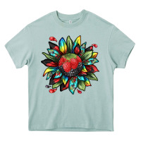 Arona berry sunflower Heavy Core Tee - texasbilliewilder