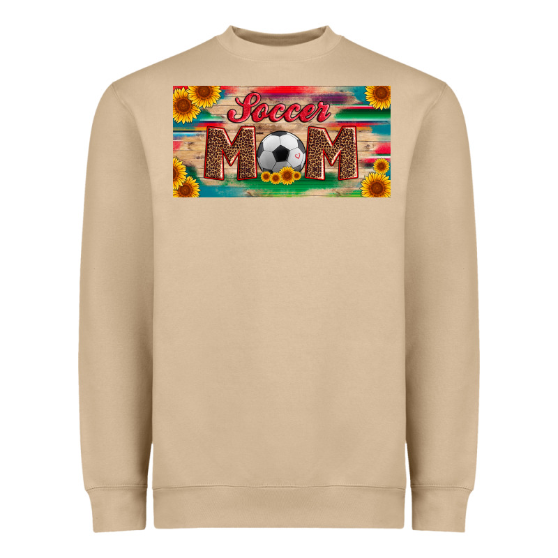 Soccer Mom With Ball And Sunflower And Serape Licanse Plate Heavyweight Sweatshirt by Artiststas | Teevron
