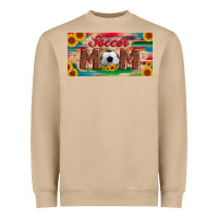 Mushroom soccer mom with ball and sunflower and serape licanse plate Heavyweight Sweatshirt - Artiststas